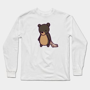 Cute Cartoon Bear with Teddy Long Sleeve T-Shirt